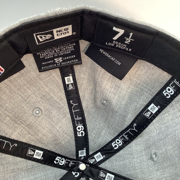 Charlotte Hornets New Era NBA Authentic 59Fifty HAT Fitted Size 7 1/2 - Picture 7 of 8